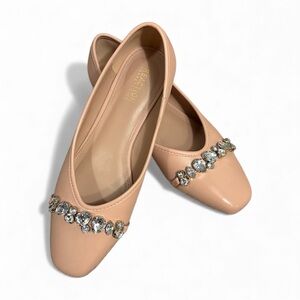 Reaction Kenneth Cole Malan Jewel Beige Ballet Flats